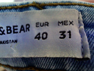 Jeans Pull & Bear de la taille 40, de couleur bleu de denim