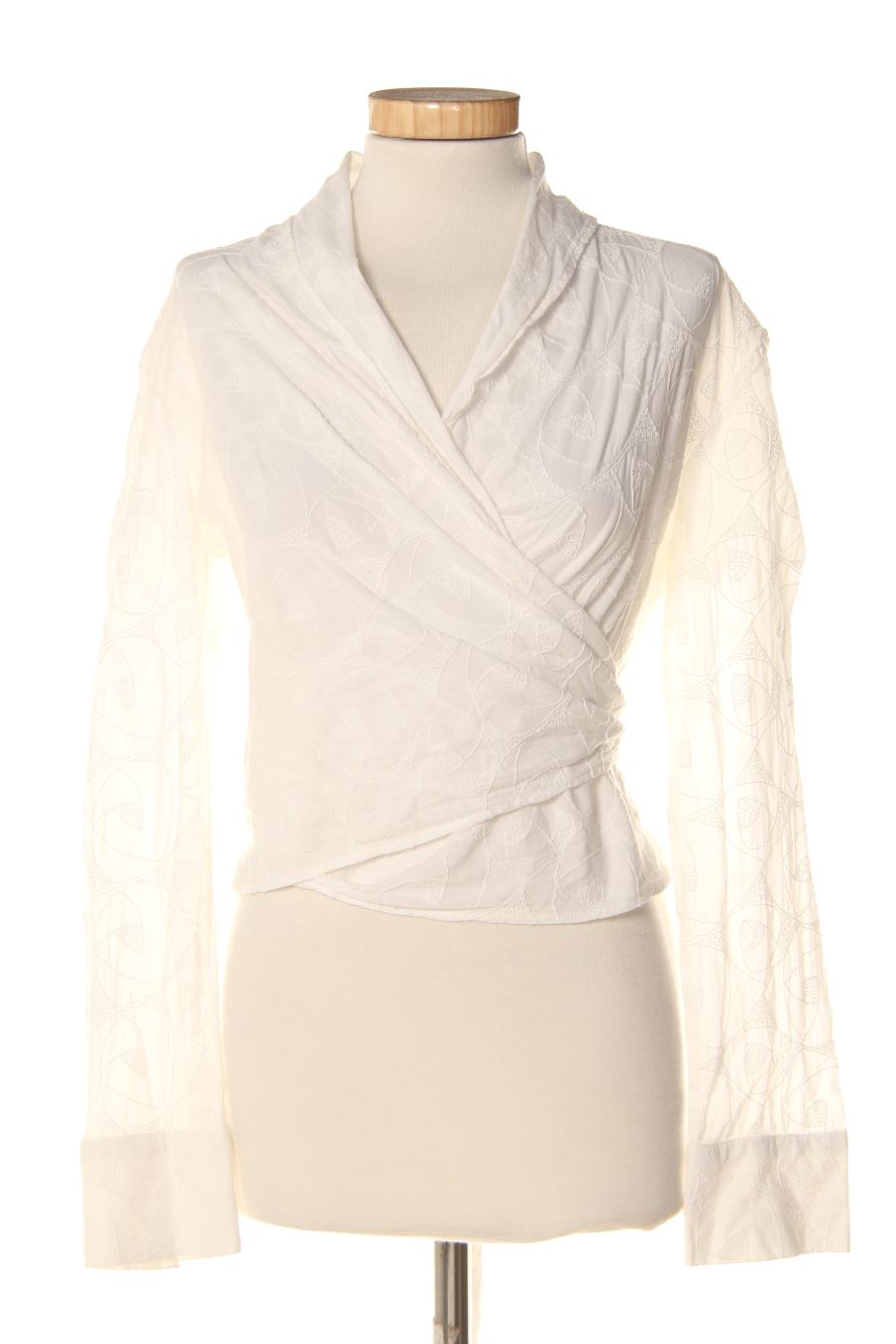 Camisa de Hermes Govantes de la talla 40, de color blanco