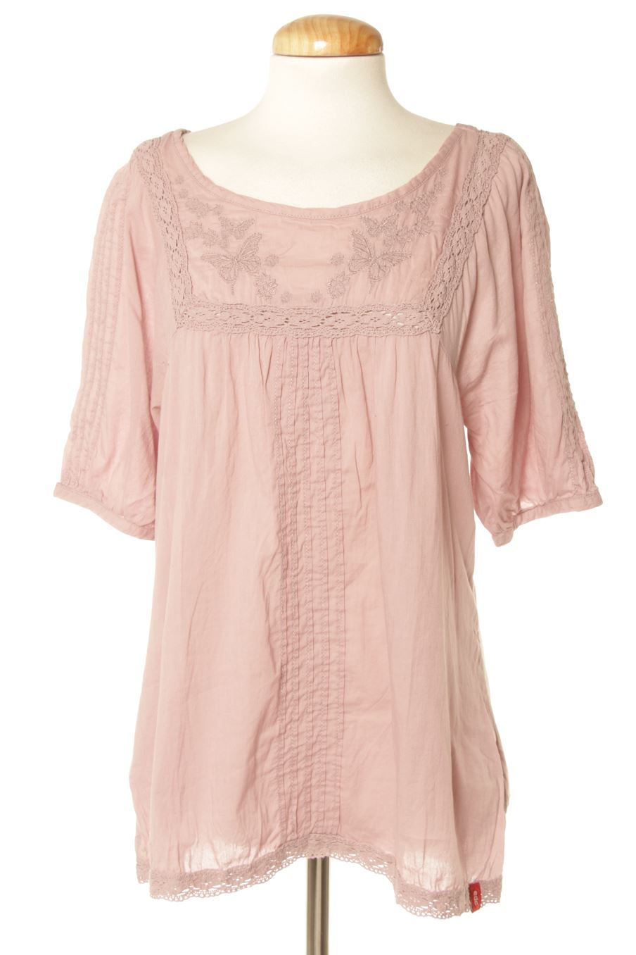 Blouse à manches courtes Edc (ESPRIT) de la taille S, de couleur pourpre