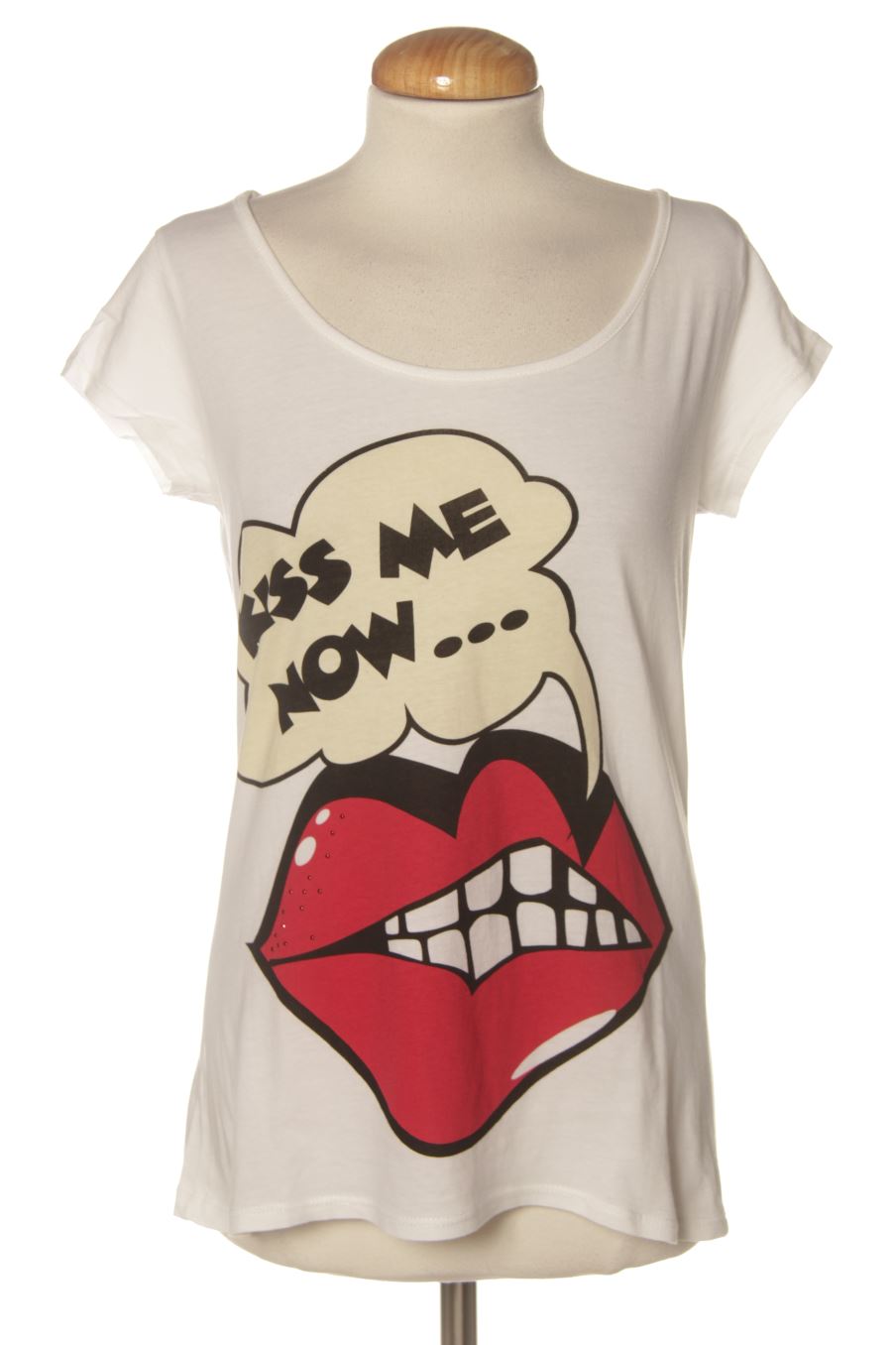 Camiseta de Pimkie de la talla S, de color blanco