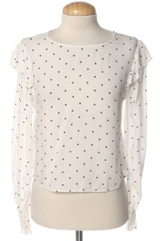 Blouse à manches longues XS Bershka