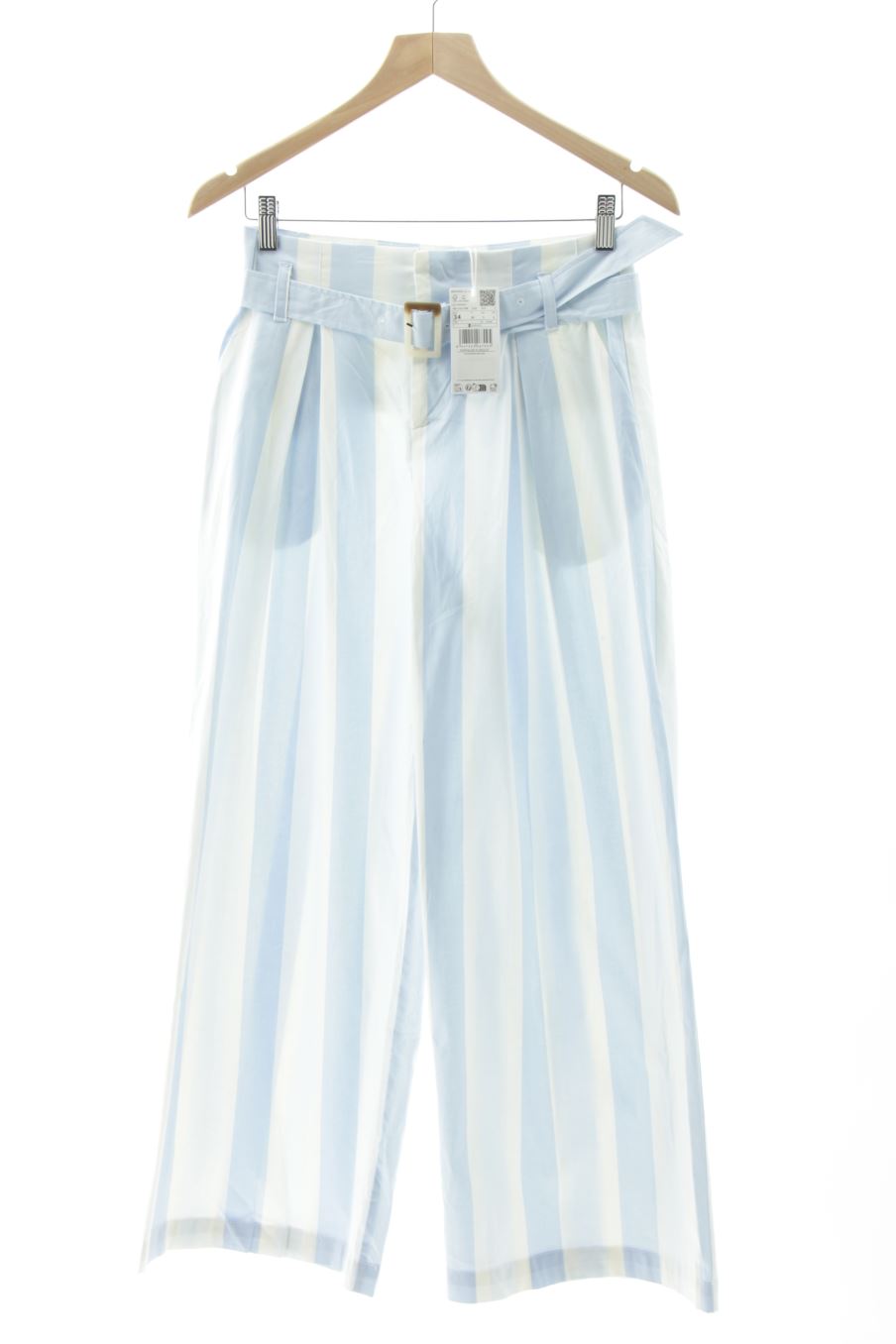 Pantalón de Mango de la talla 34, de color rayas