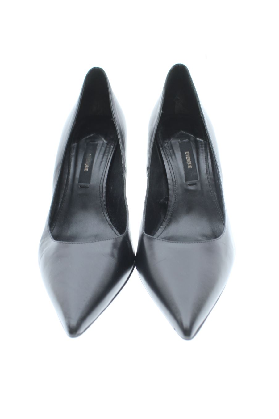 Zapatos de tacon de Uterqüe de la talla 39, de color negro de