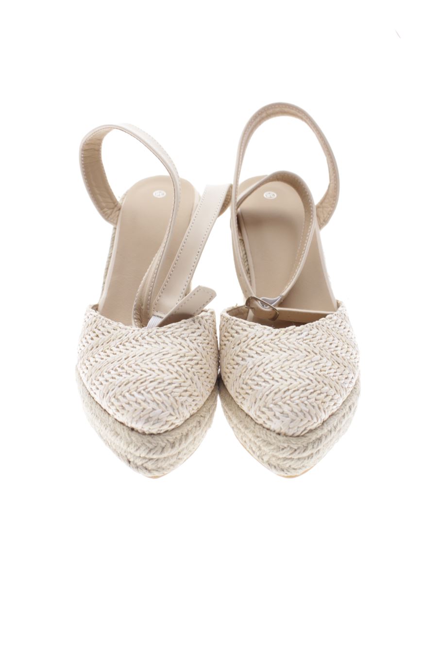 Sandalias tacon de PERCENTIL de la talla 38, de color beige de