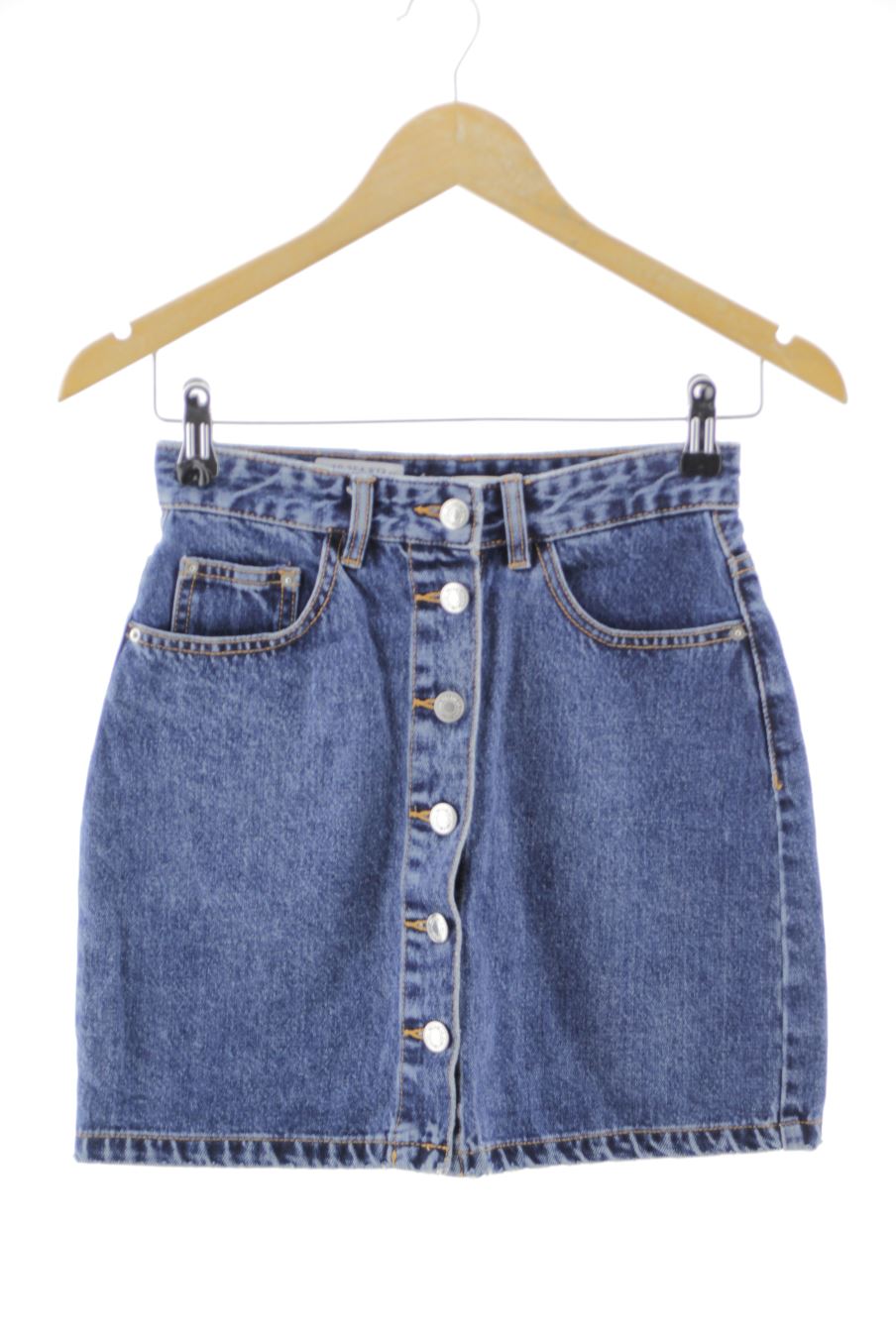 Jupe Pull & Bear de la taille S, de couleur bleu de denim