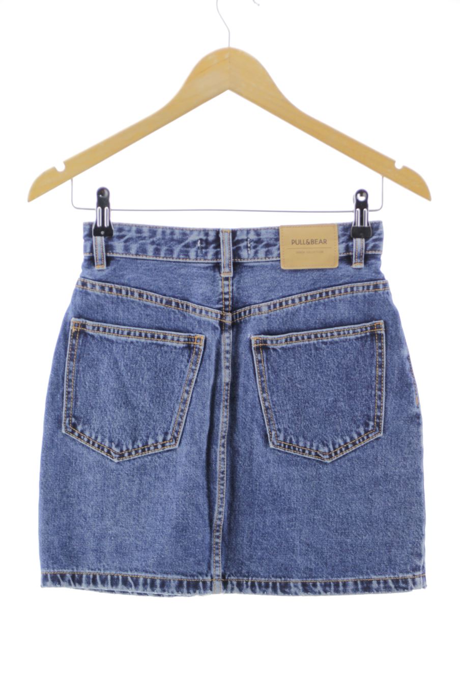 Jupe Pull & Bear de la taille S, de couleur bleu de denim