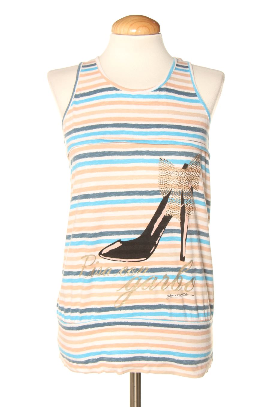 Top Dolores Promesas de la taille S, de couleur rayures