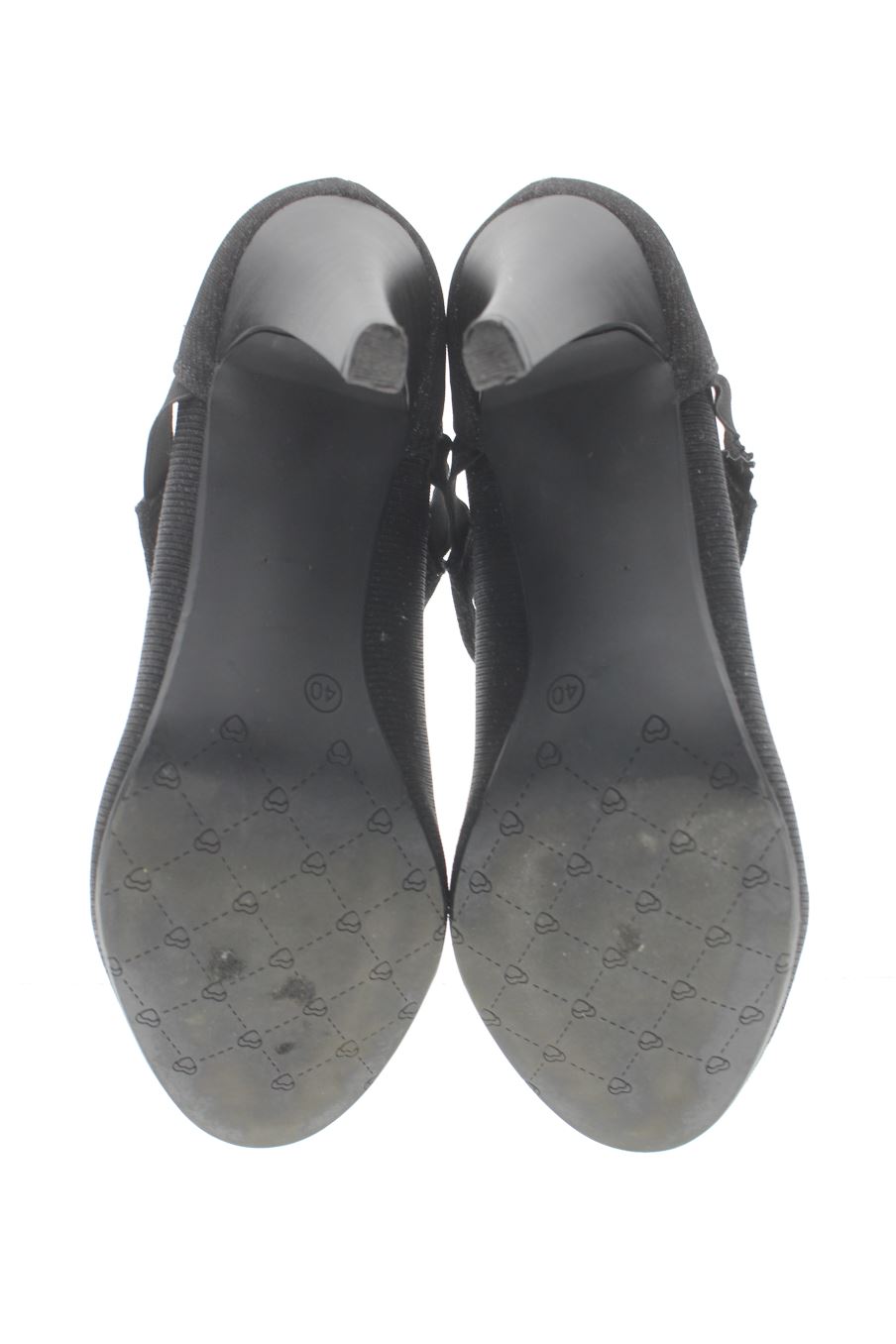 Zapatos de tacon de street shoes de la talla 40, de color negro de