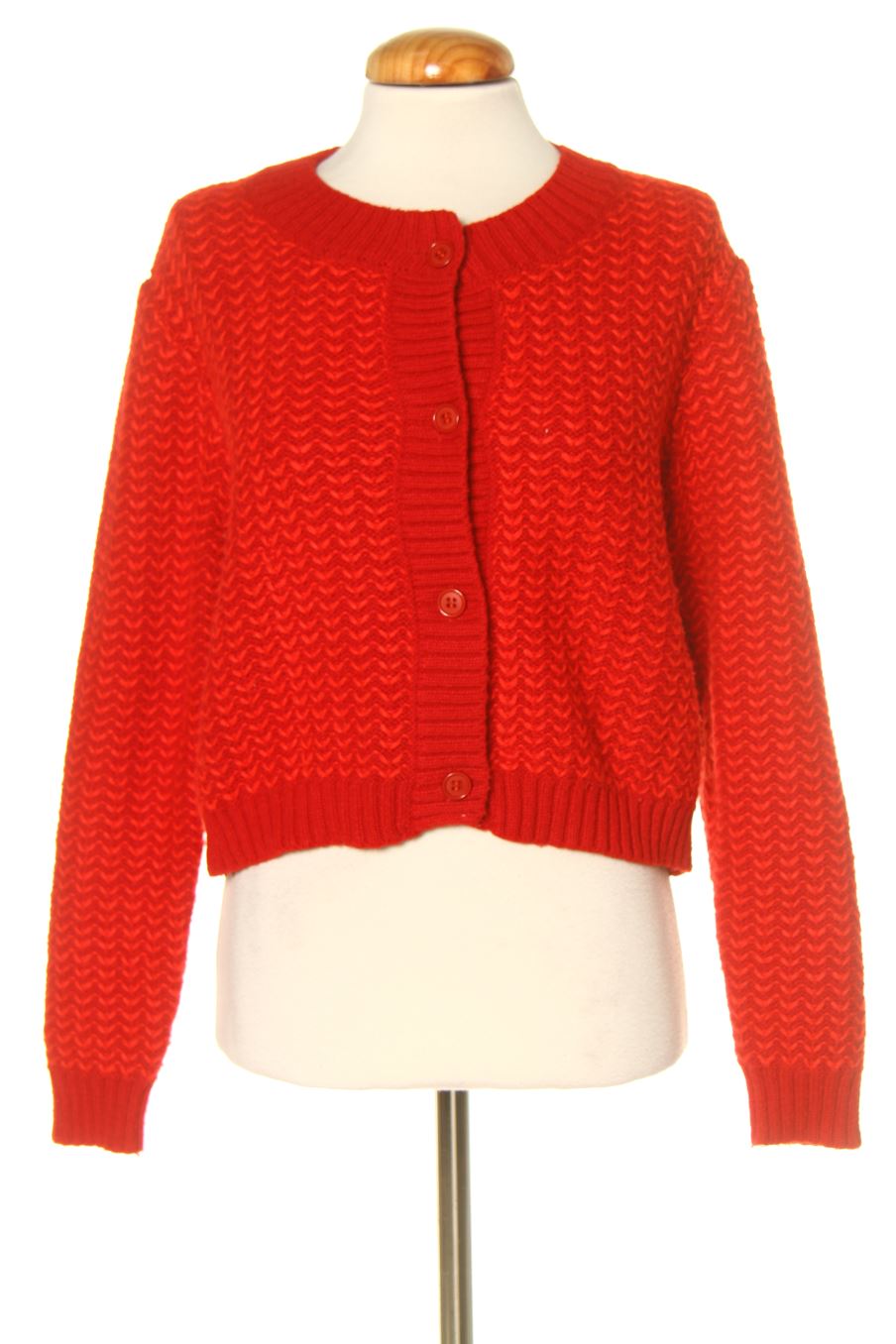 Gilet Knit de la taille M, de couleur rouge
