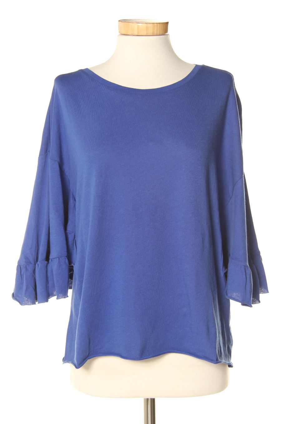 T-shirt Zara de la taille S, de couleur bleu marine