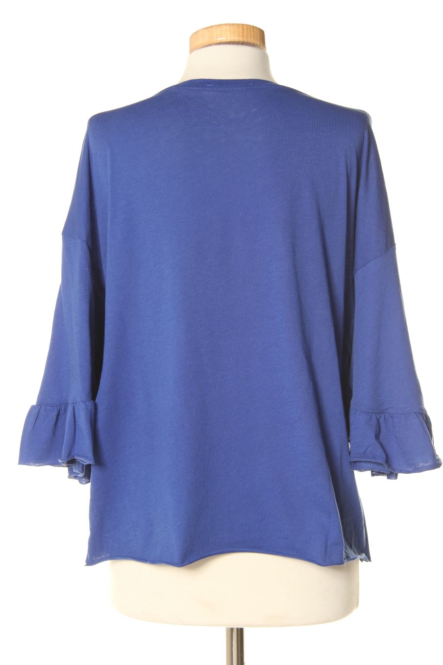 T-shirt Zara de la taille S, de couleur bleu marine