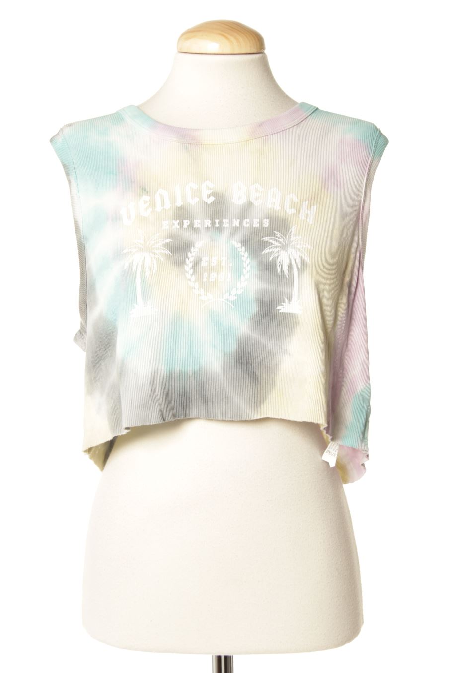Camiseta sin mangas de Bershka de la talla L, de color estampado