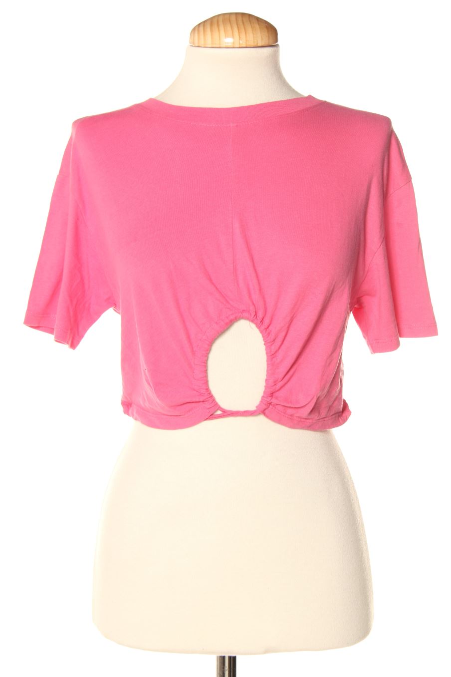 Maglietta de Bershka de la talla XS, de color rosa