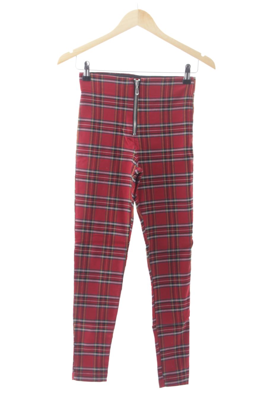 Pantalón de Zara de la talla XS, de color cuadros