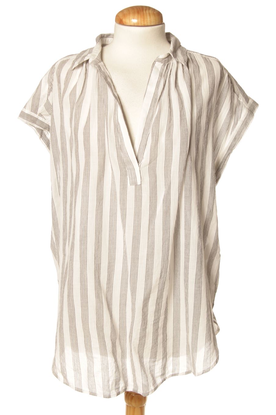 Blouse à manches courtes H&M de la taille M, de couleur rayures