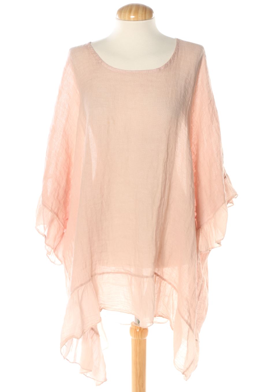 Blusa de manga larga de Made in italy de la talla L, de color rosa