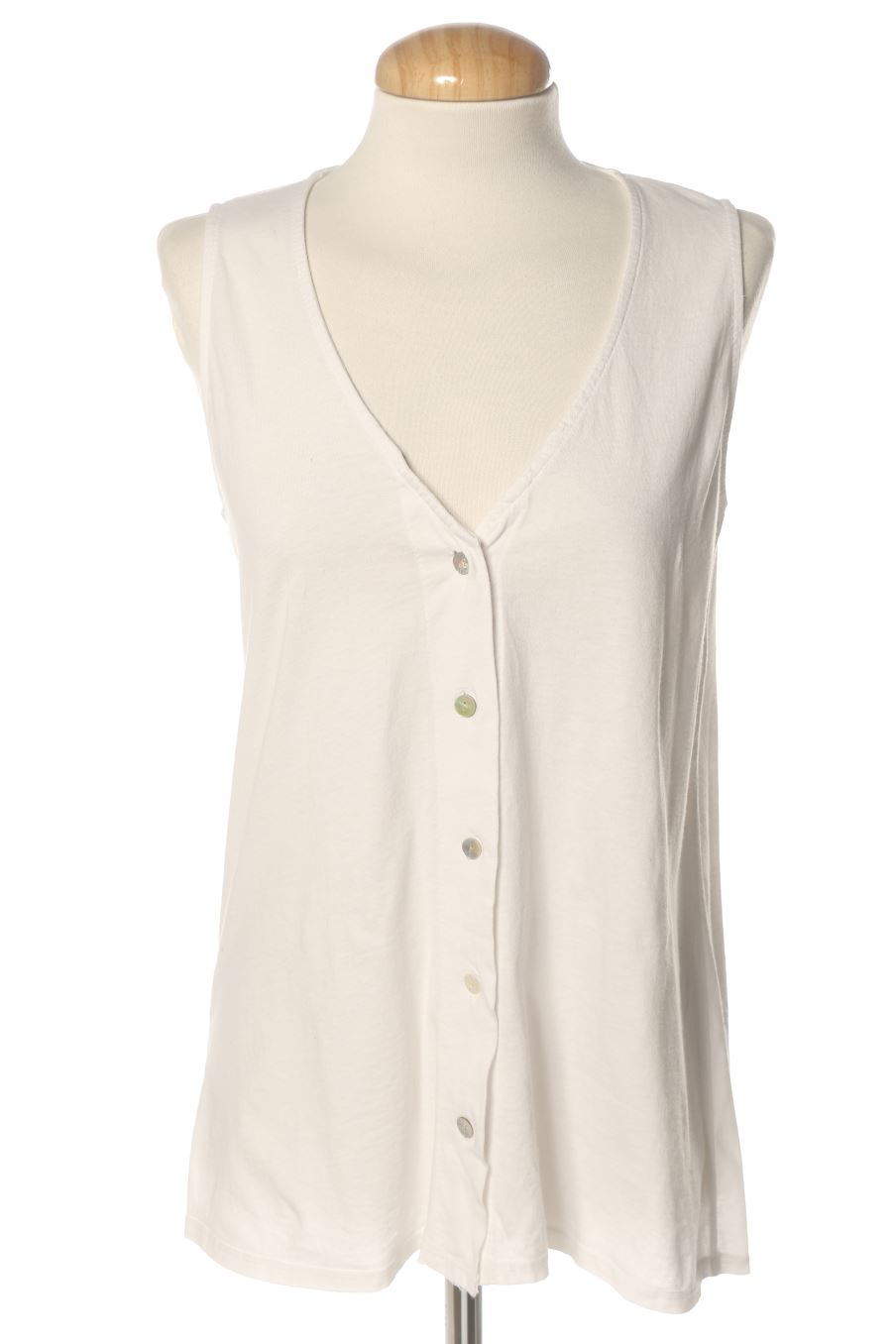 Top de Valentina de la talla XS, de color blanco