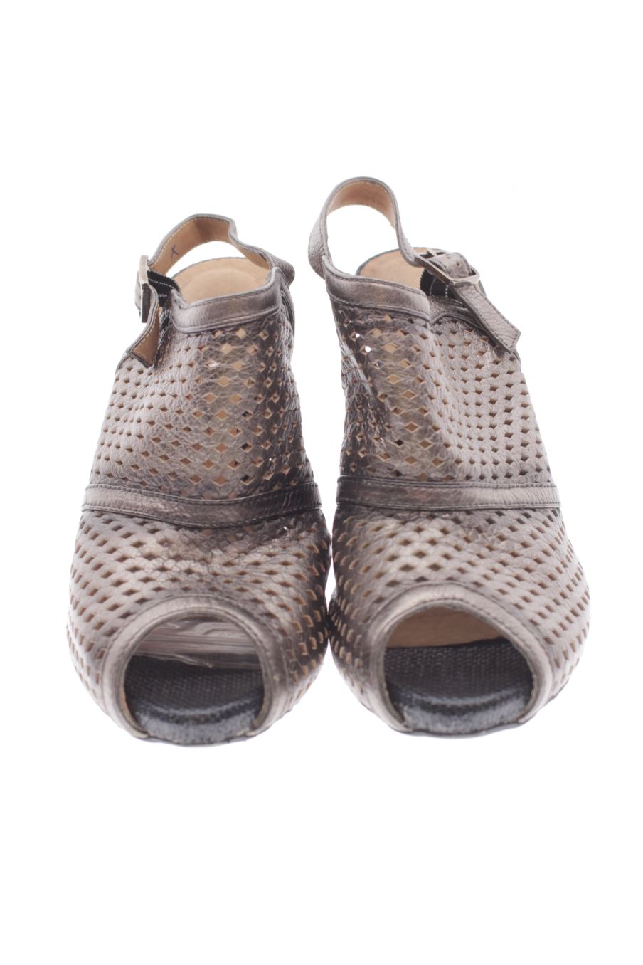 Sandalias tacon de Hispanitas de la talla 39, de color marrón de