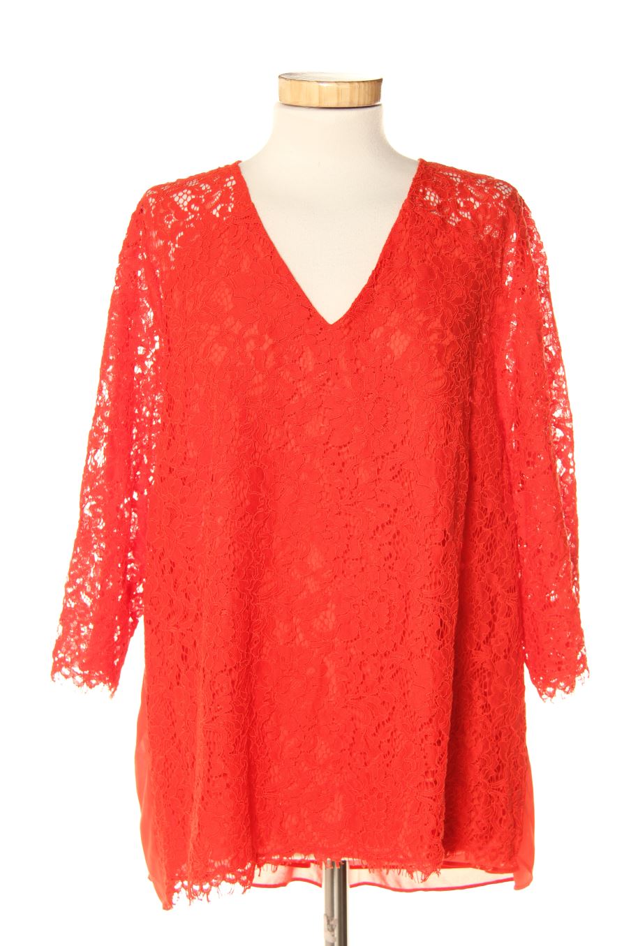 Blusa de manga larga de Couchel de la talla L, de color rojo