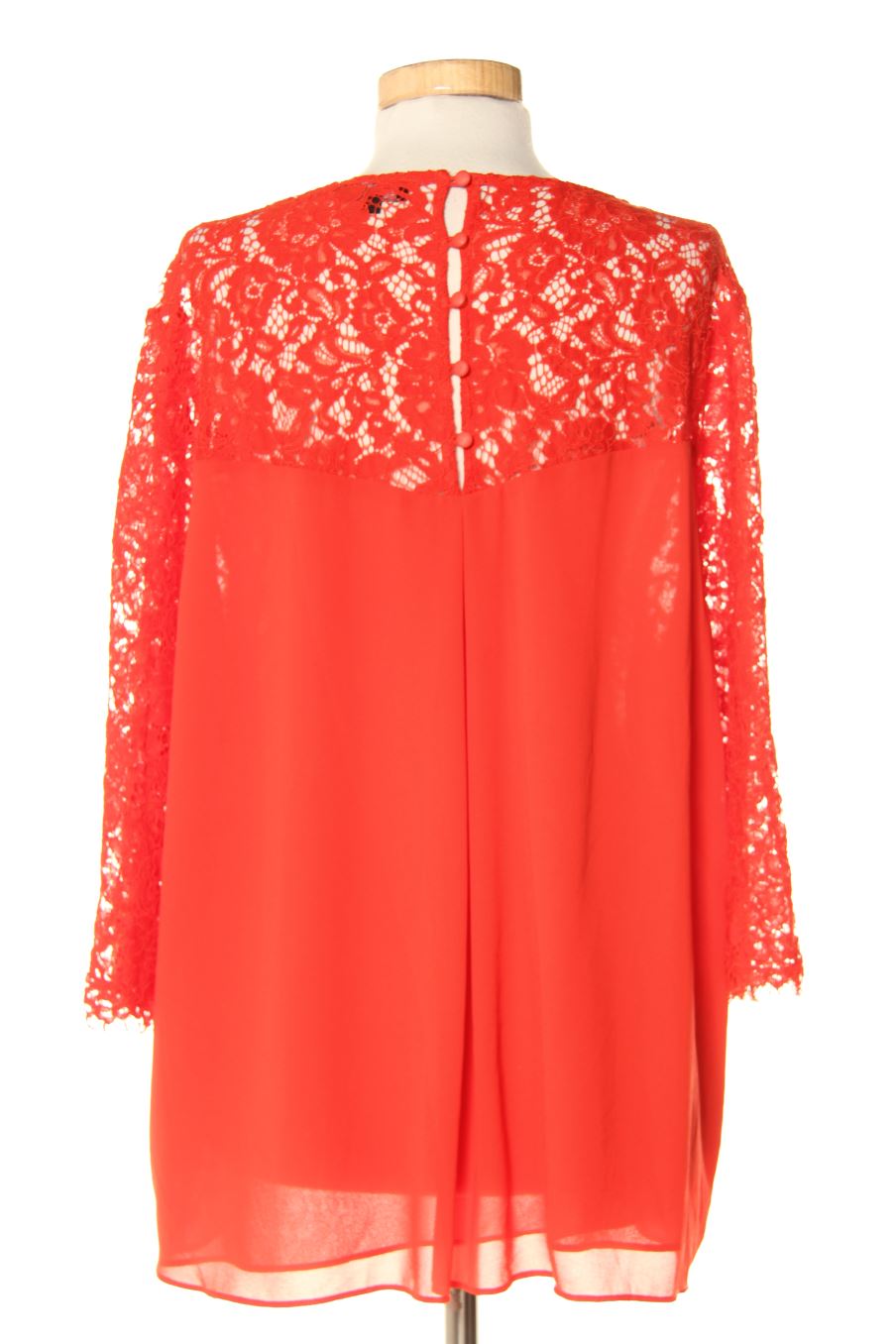 Blusa de manga larga de Couchel de la talla L, de color rojo