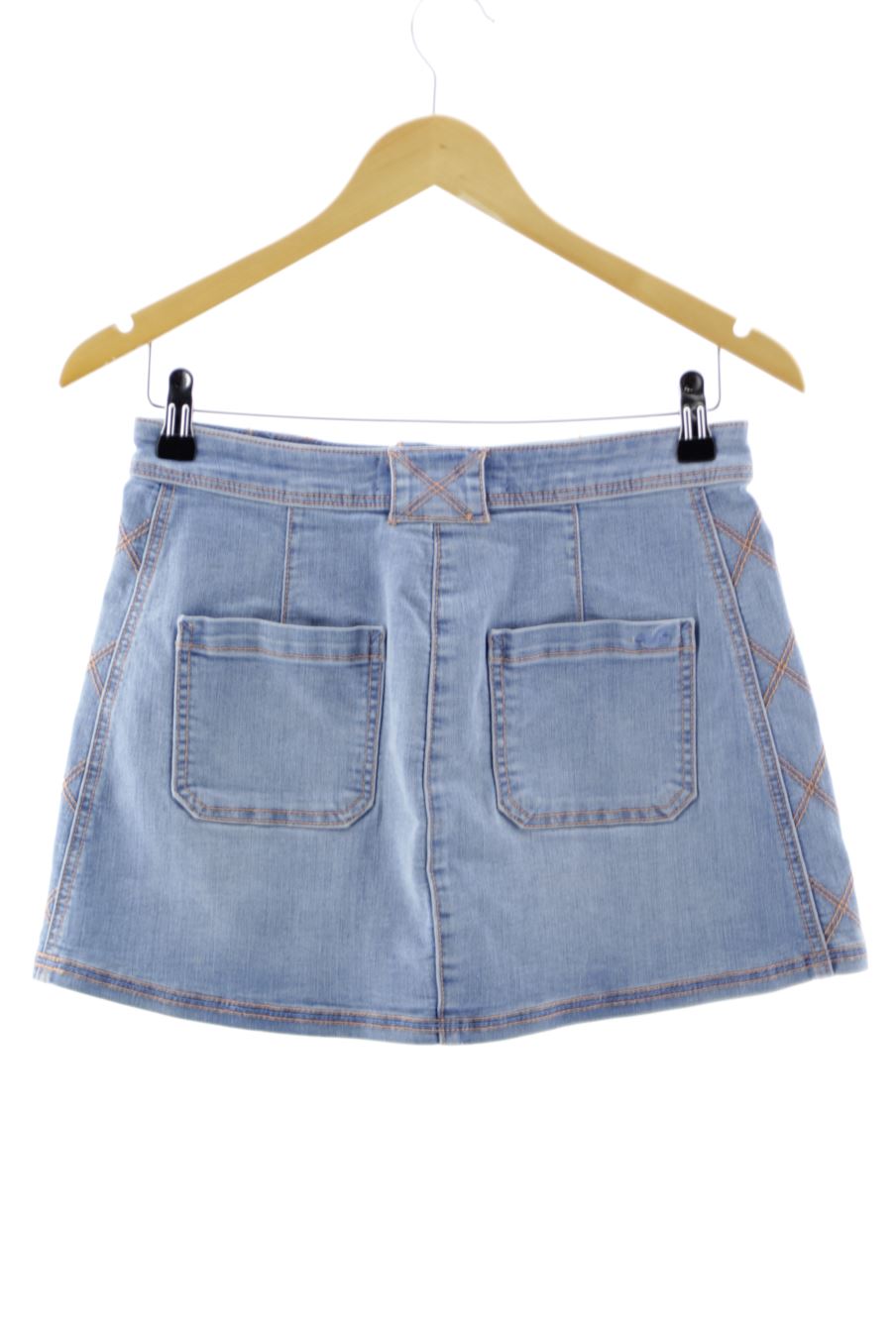 Jupe Hollister de la taille 36, de couleur bleu de denim