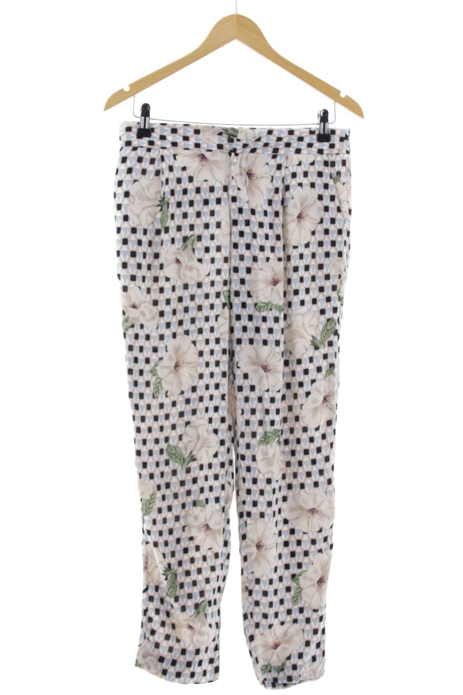 Pantalon Zara de la taille S, de couleur fleurs