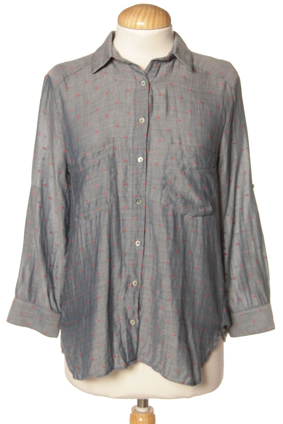 Chemise Zara de la taille S, de couleur bleu