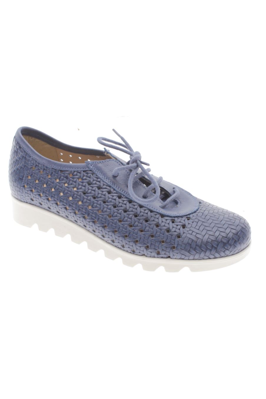 Zapatos planos de moda bella de la talla 36, de color azul de