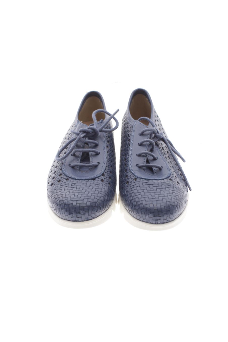 Zapatos planos de moda bella de la talla 36, de color azul de