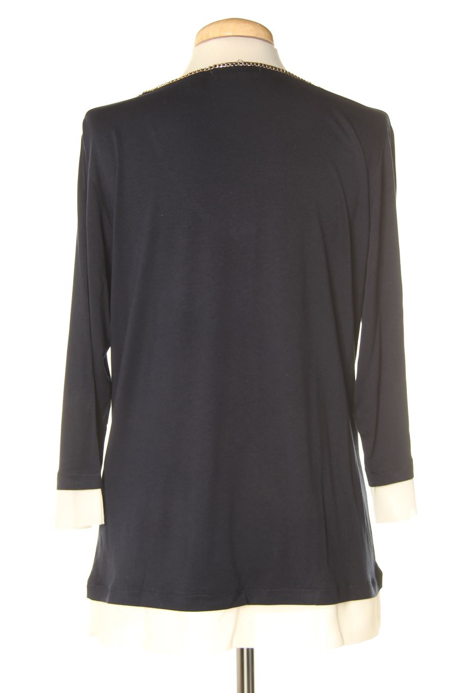Blouse à manches longues Punt roma de la taille M, de couleur bleu marine