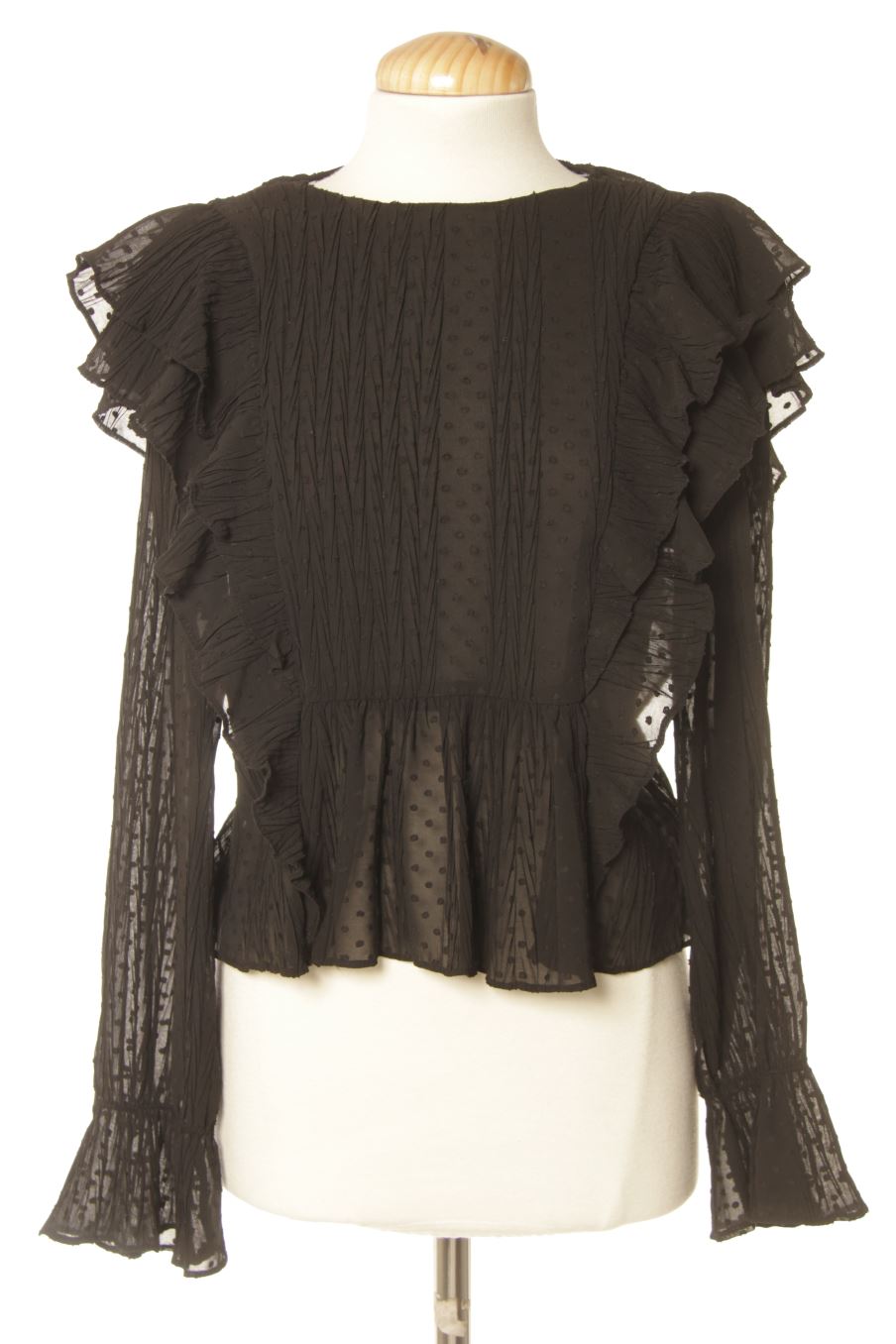 Zara blusa nera sale