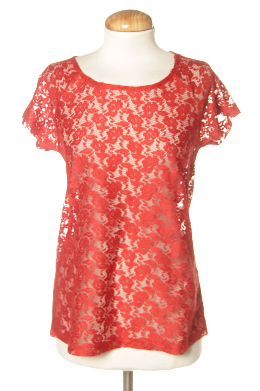 Camiseta de Pull & Bear de la talla S, de color rojo