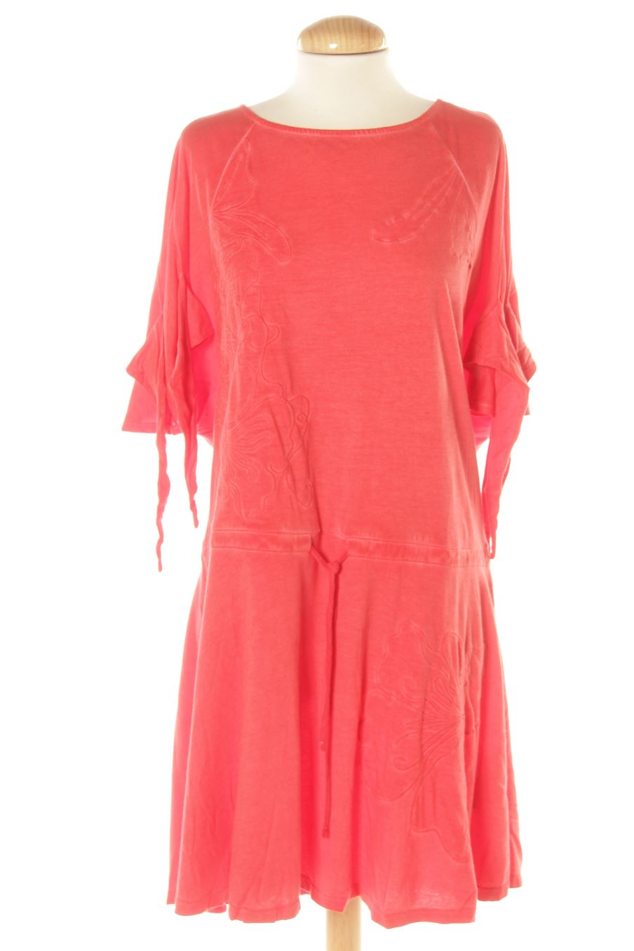 Robe casual Desigual de la taille M, de couleur rouge