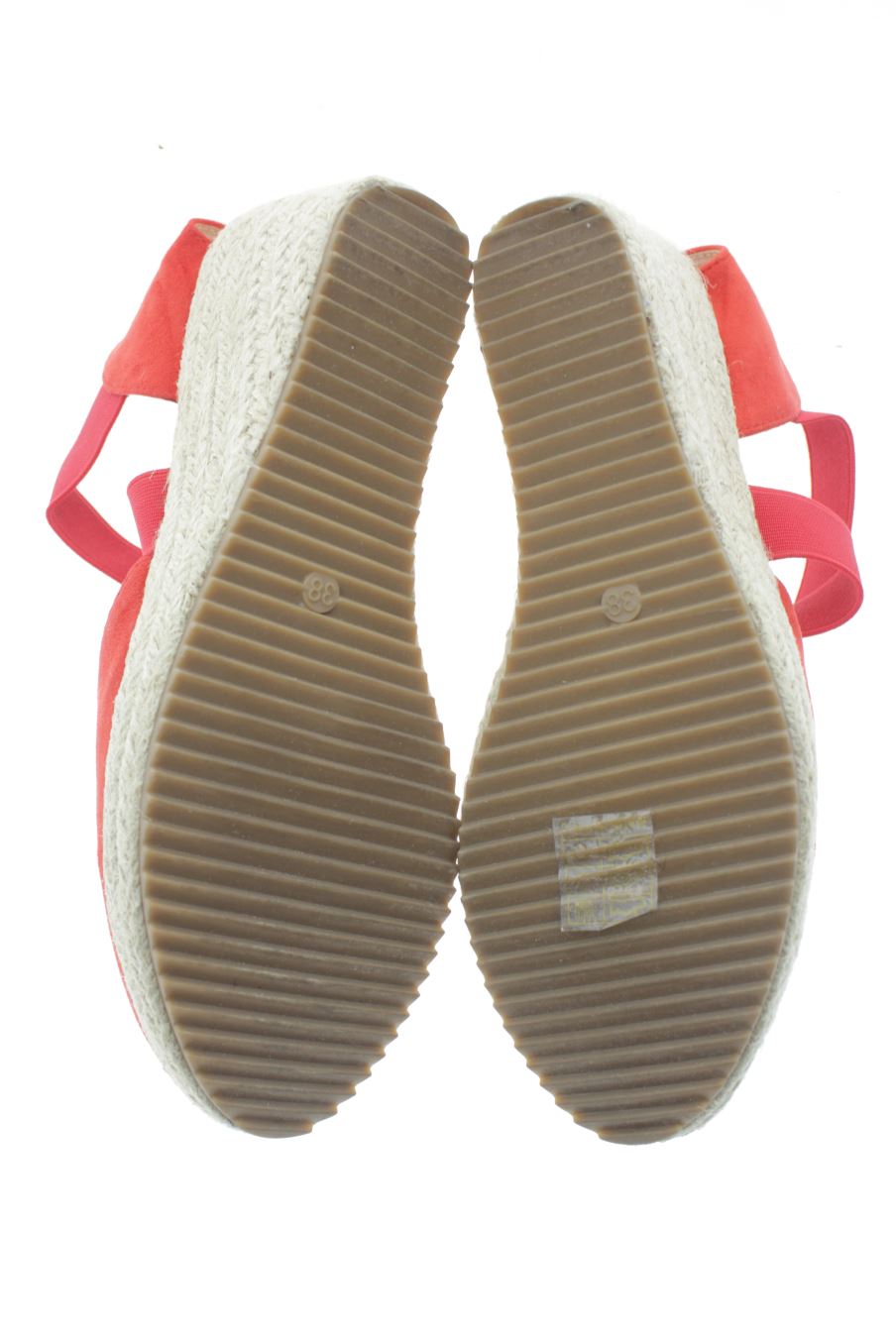 Plataformas de PERCENTIL de la talla 38, de color rojo de