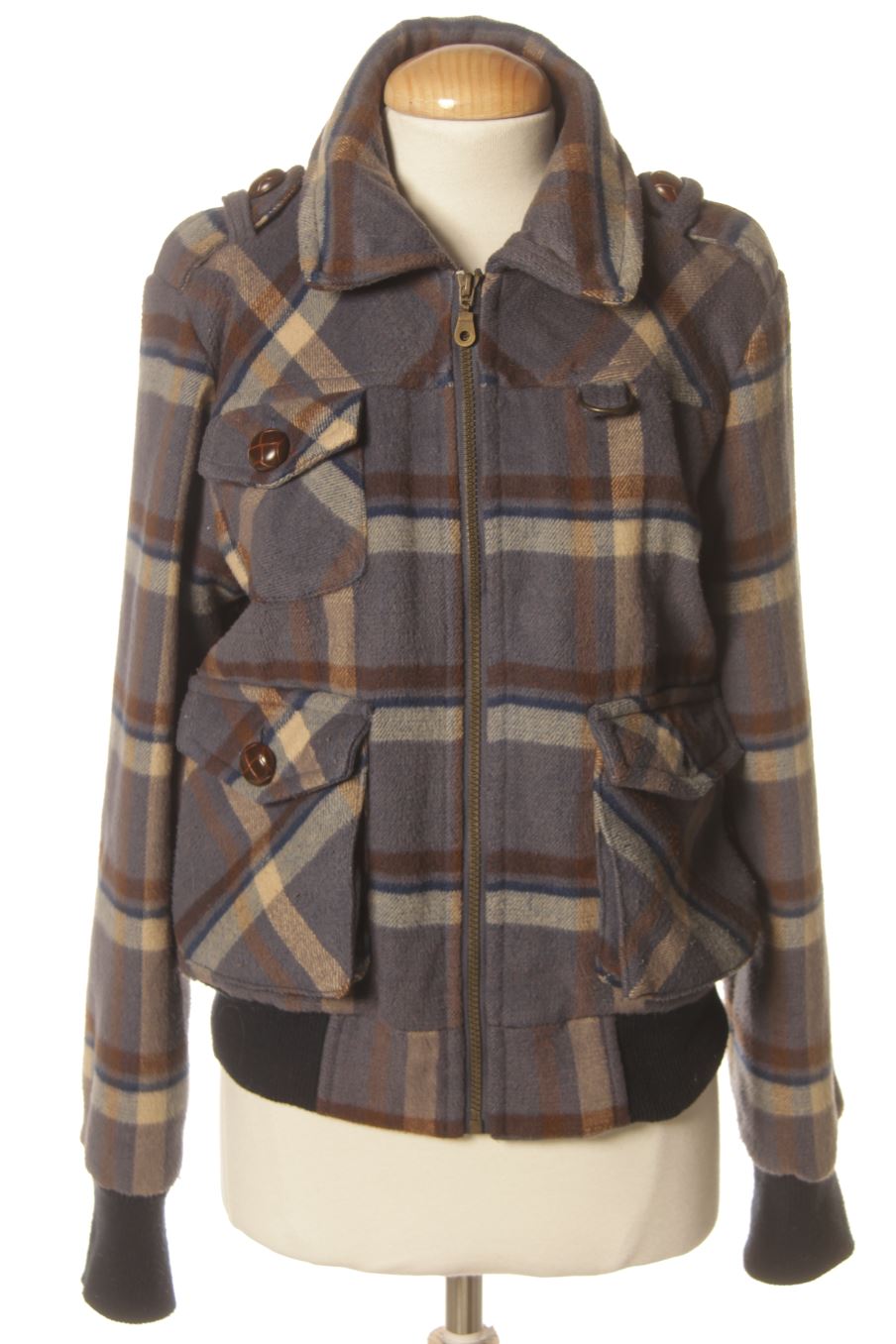 Blouson Easy wear de la taille 40, de couleur carreaux