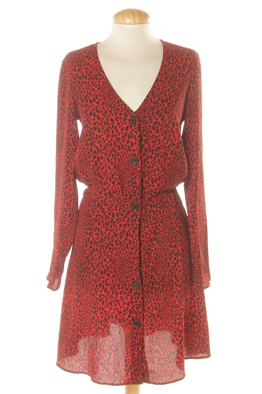 Robe casual H&M de la taille 36, de couleur rouge