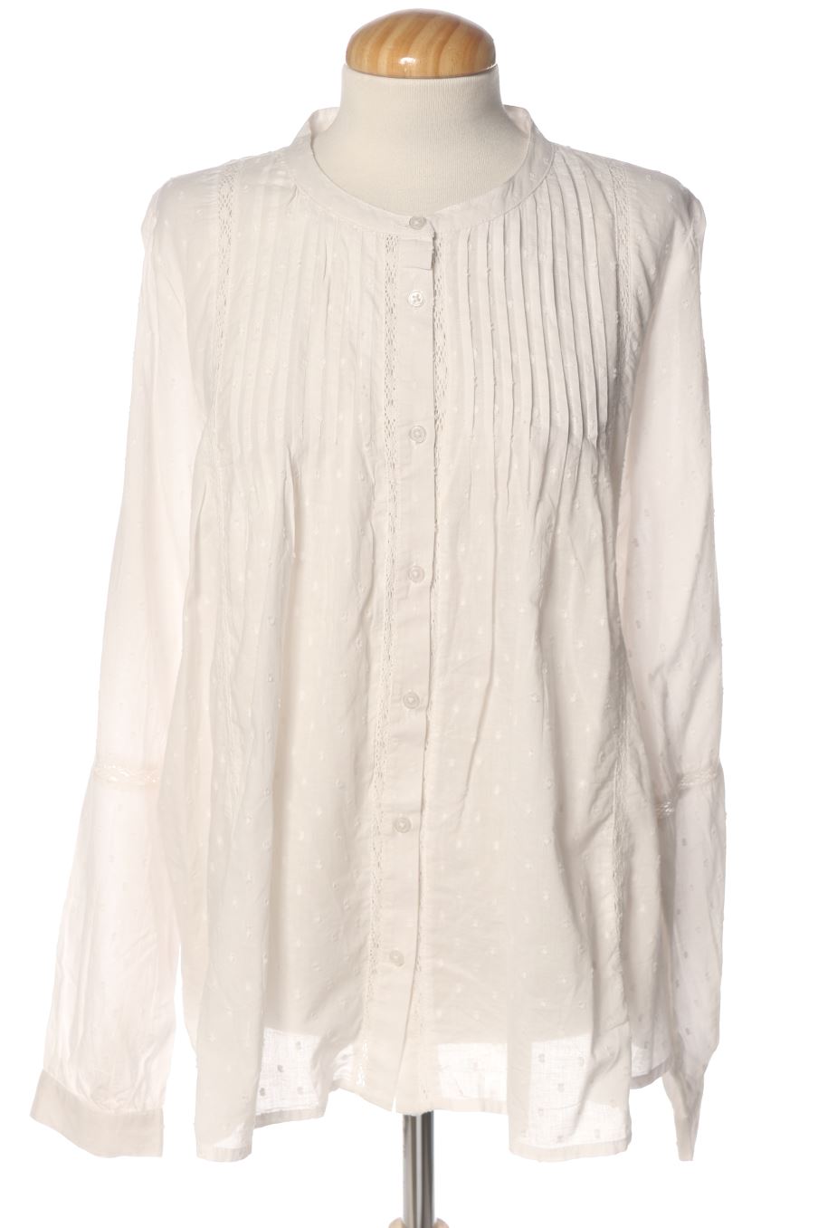 Blouse à manches longues Springfield de la taille 42, de couleur blanc