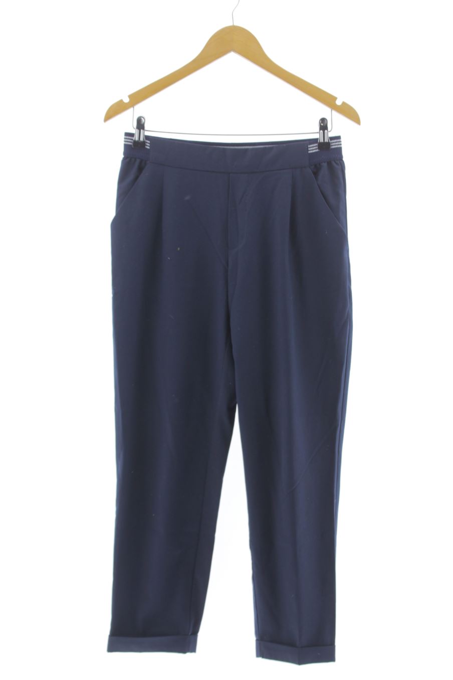 Pantalón de Zara de la talla S, de color azul marino