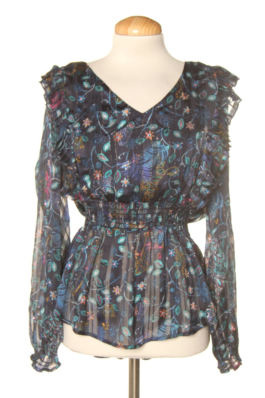 Blouse à manches longues Cache cache de la taille S, de couleur imprimés