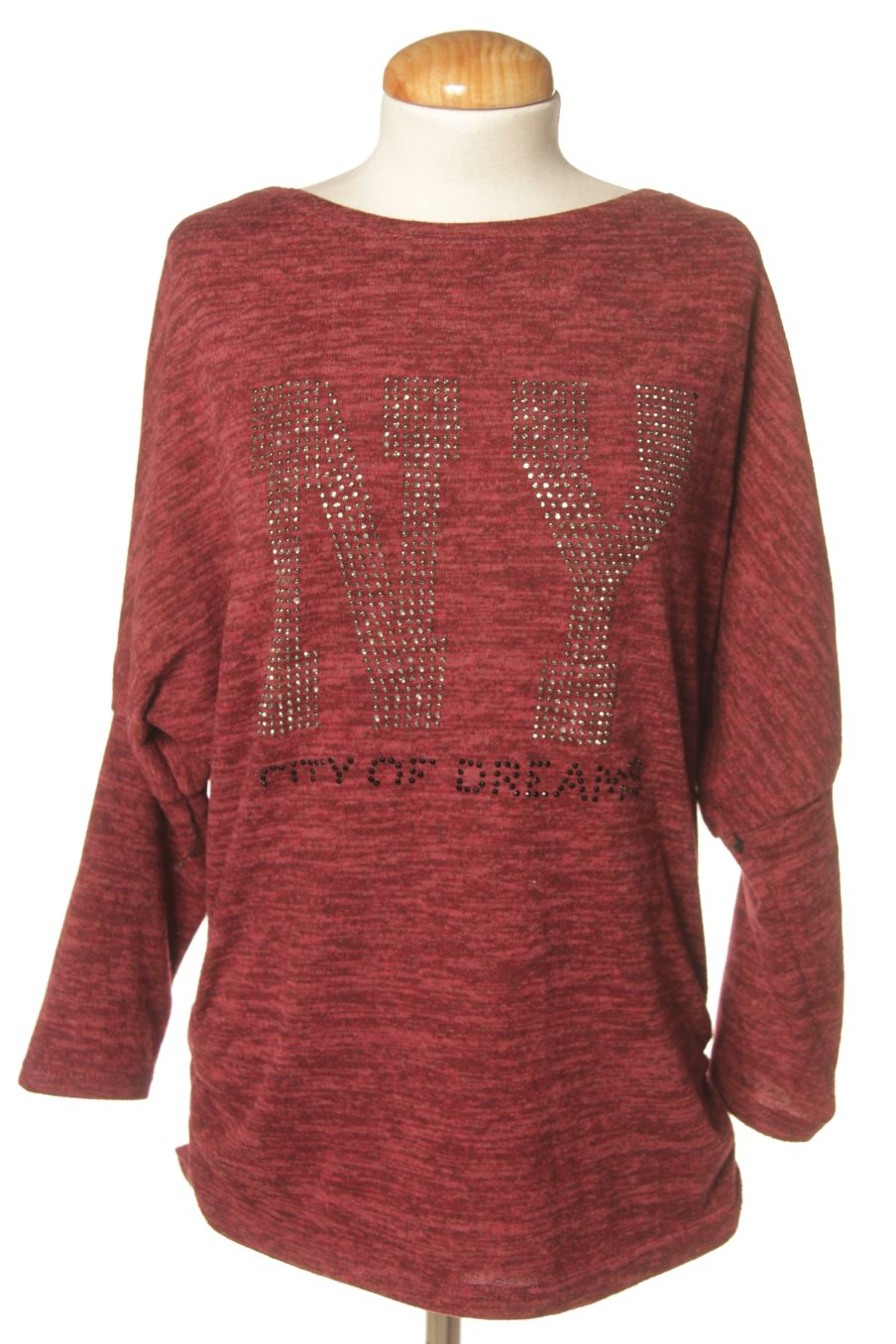 Pull Made in italy de la taille M, de couleur bordeaux