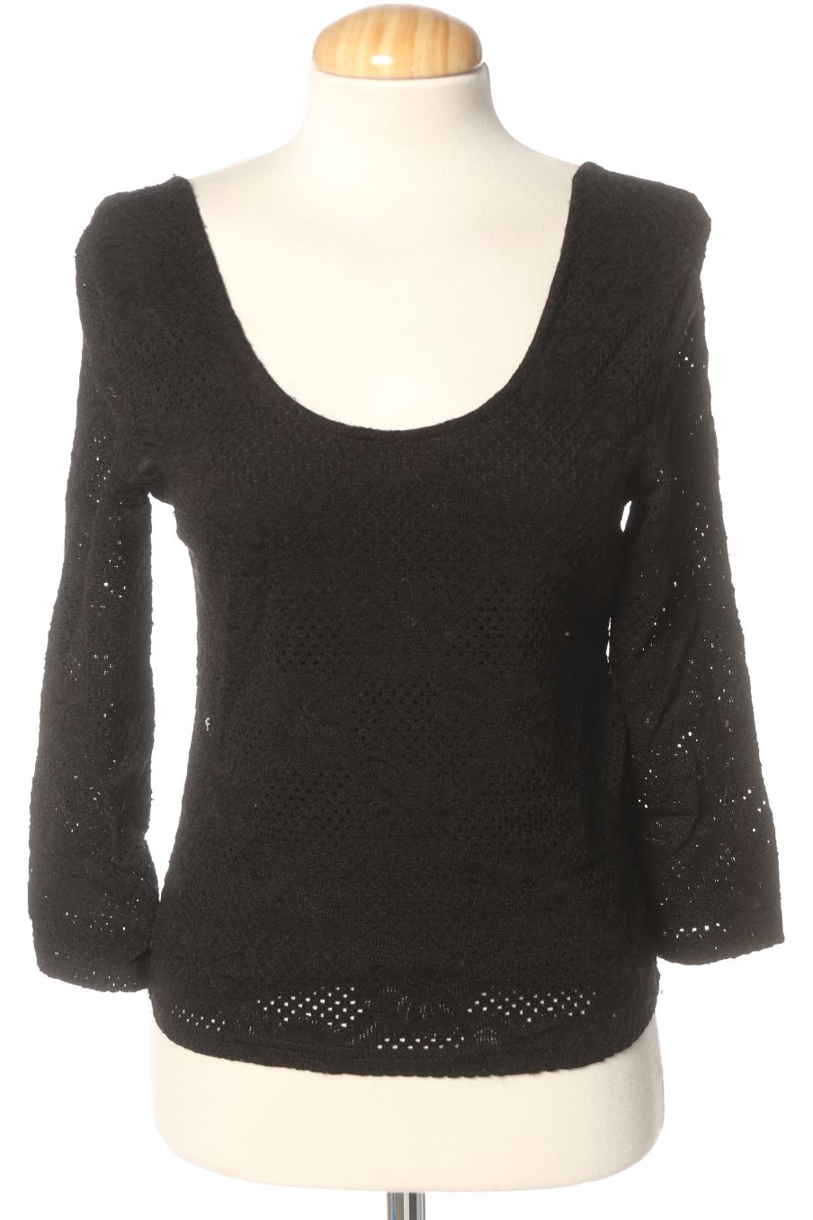 T-shirt à manches longues Stradivarius de la taille S, de couleur noir