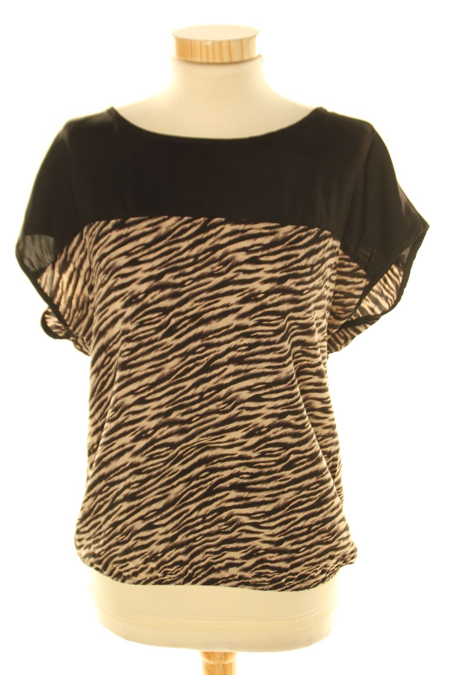 Blouse à manches courtes Encuentro de la taille S, de couleur animal print