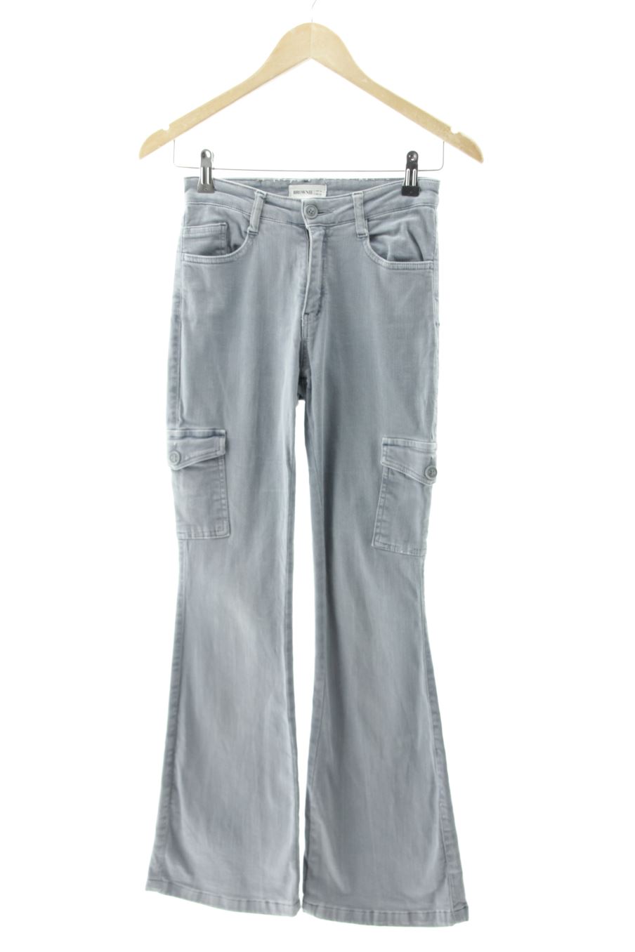 Jeans Brownie de la taille 34, de couleur gris