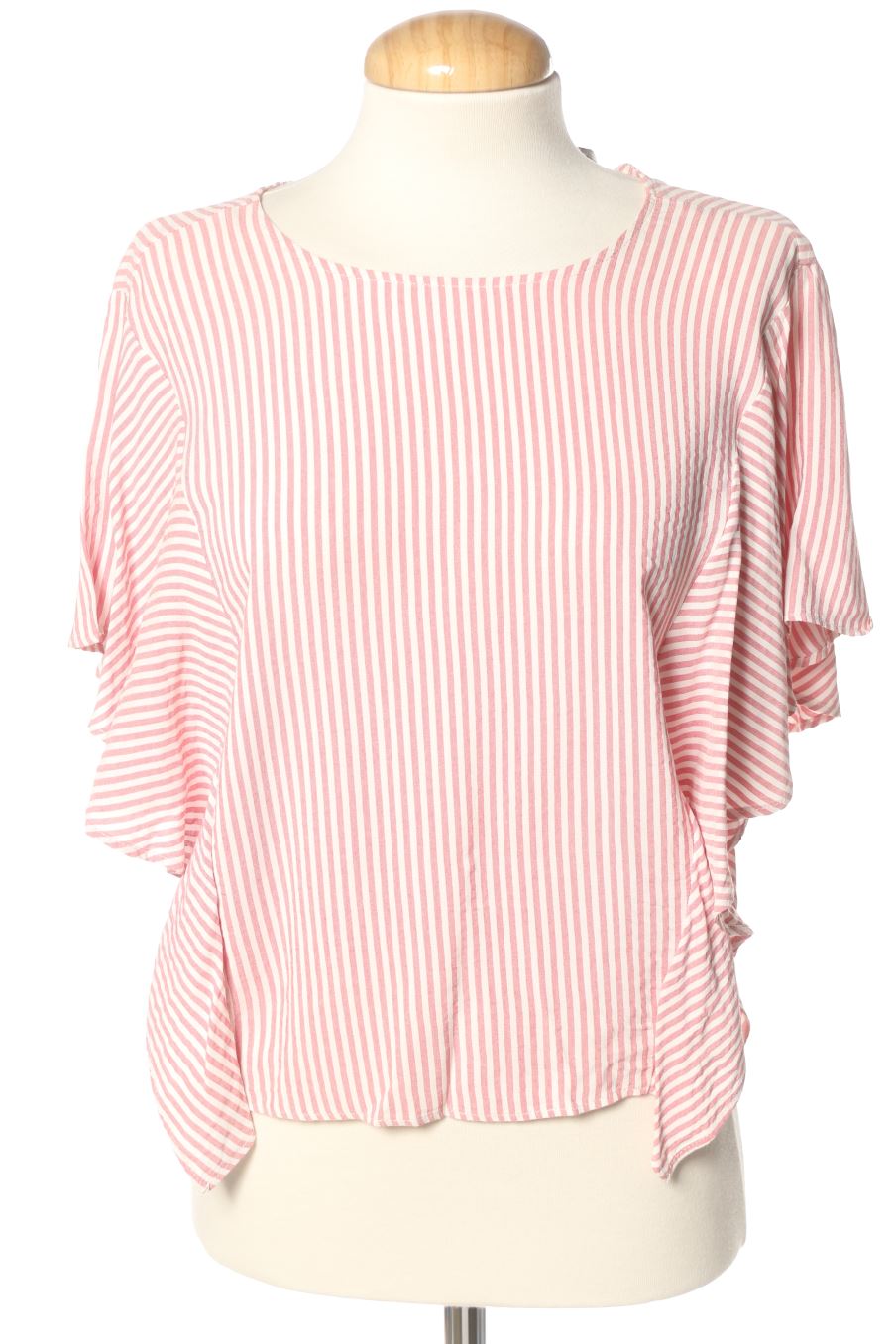 Blusa a maniche corte de ZARA TRAFALUC de la talla S, de color righe