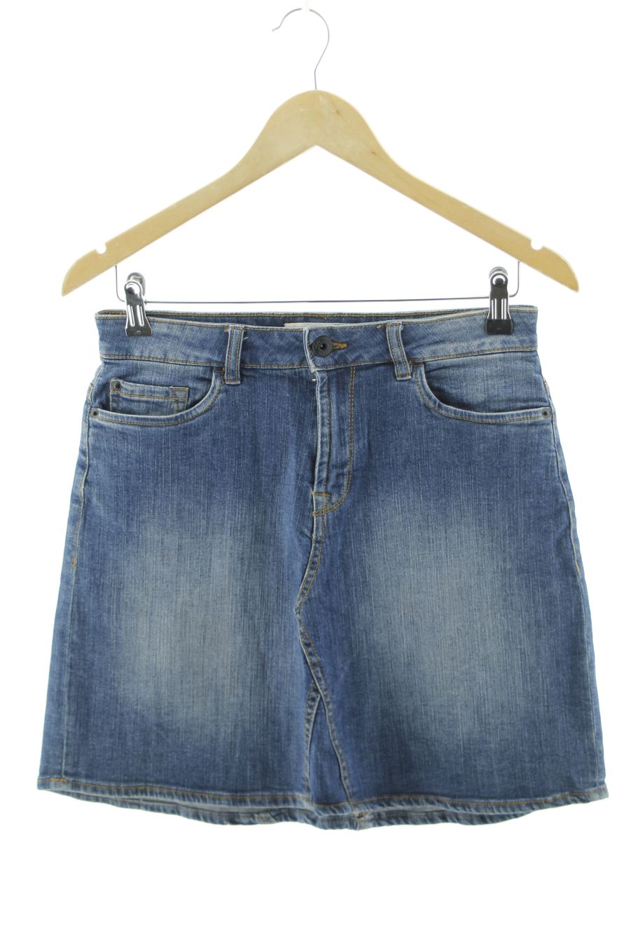 Jupe Ichi de la taille 36, de couleur bleu de denim
