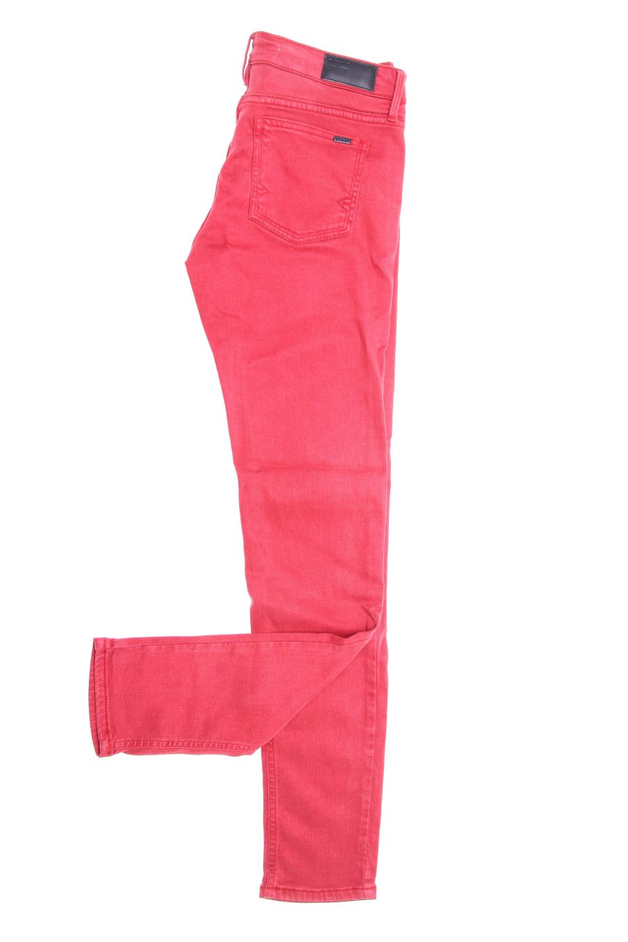 Jeans Reiko de la taille 38, de couleur rouge de denim
