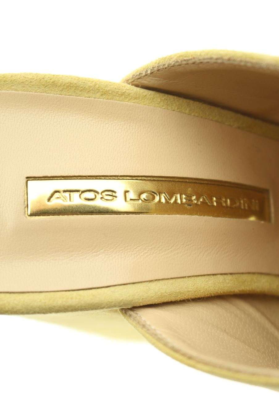 Plataformas de Atos Lombardini de la talla 38, de color mostaza de