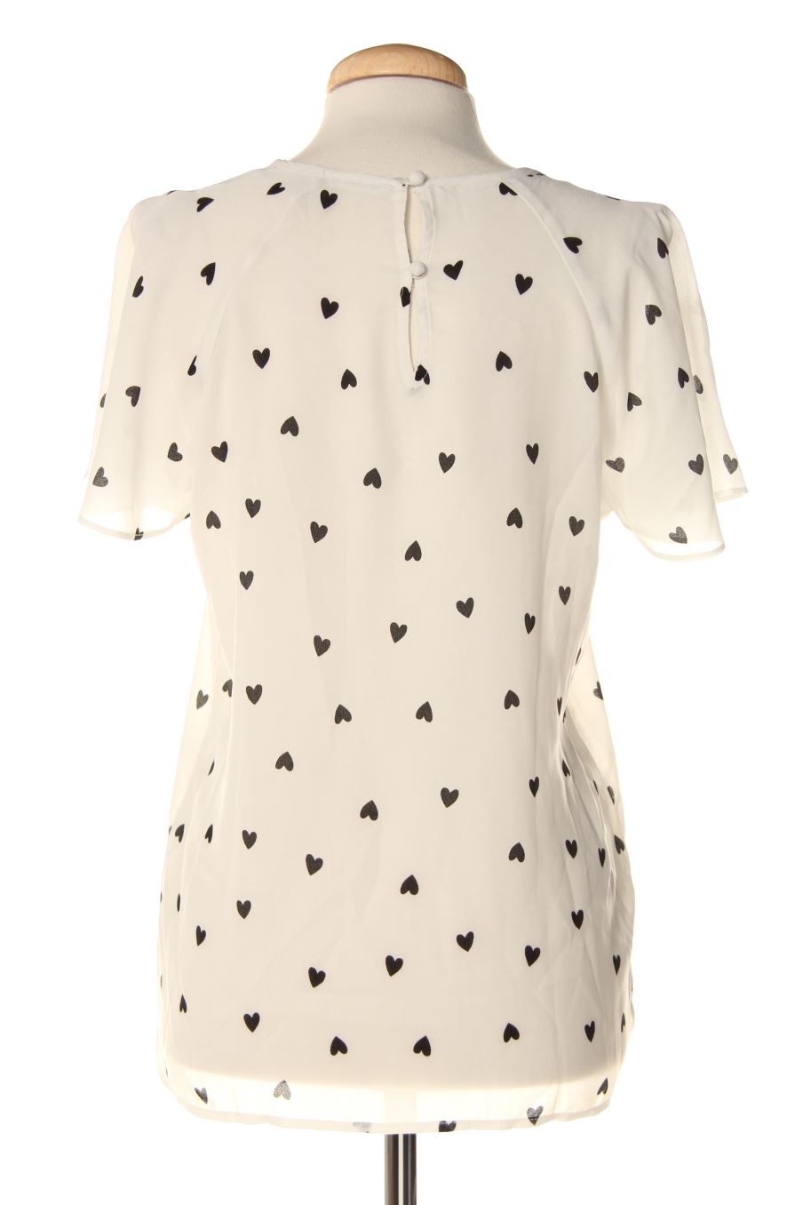 Blusa de manga corta de Calliope de la talla M, de color blanco
