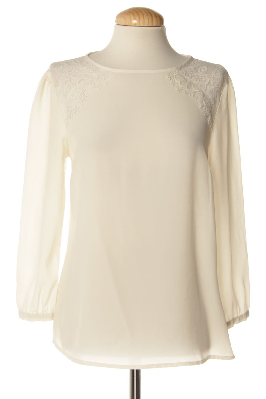 Blusa de manga larga de PERCENTIL de la talla S, de color beige