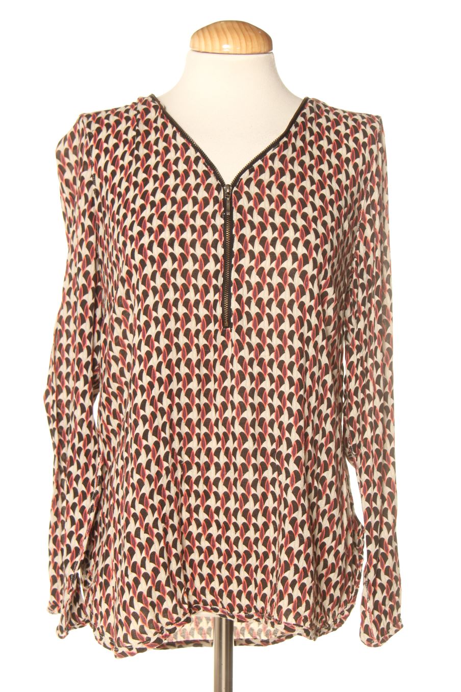 Langärmelige Bluse von Promod Größe S, Farbe Aufdruck, für